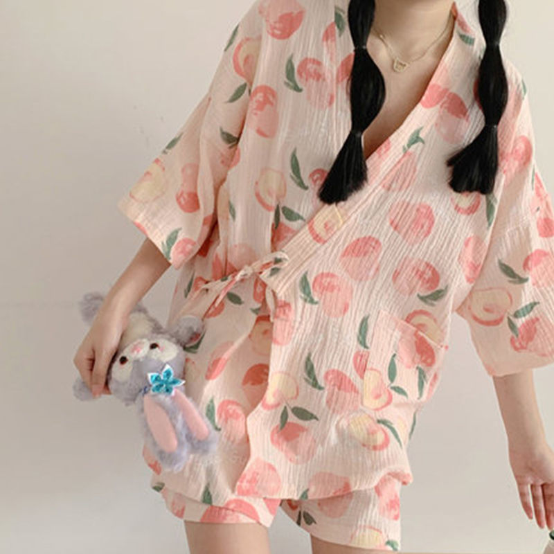 Pajama Sets Women Sweet Casual Simple Design Stylish Japanese Style Ooho