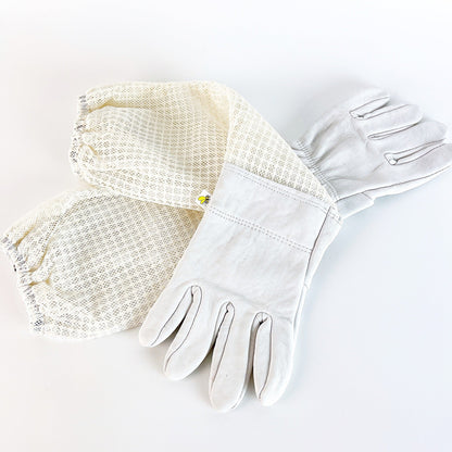 Protection Products Three-layer Breathable Mesh Sheepskin Anti-bee Gloves Ooho