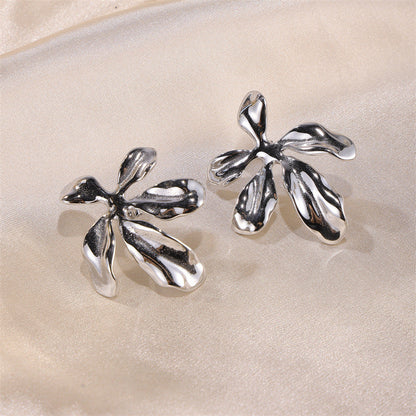 Fashion Metal Flower Earrings For Women Ooho