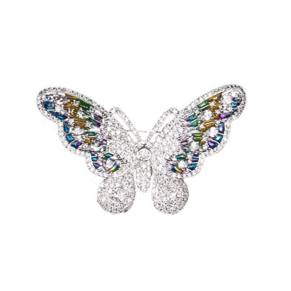 Red Trees Brand High Quality Butterfly Insect Brooches For Women Wedding With Cubic Zirconia Sweater Accessories Brooch Drop Ooho
