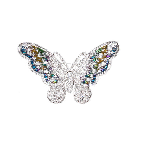 Red Trees Brand High Quality Butterfly Insect Brooches For Women Wedding With Cubic Zirconia Sweater Accessories Brooch Drop Ooho