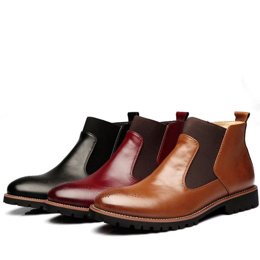 Brock Leather Boots Men Shoes Men Martin Boots Ooho