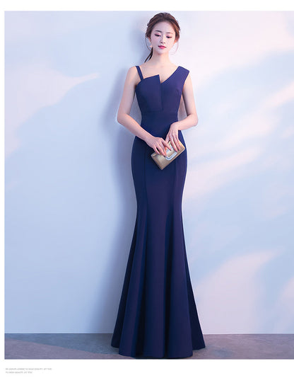 Elegant Fishtail A-Line Dress for Women | Slim Fit Flared Hem Dress Ooho