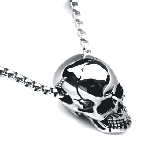 Male titanium steel skull necklace Ooho