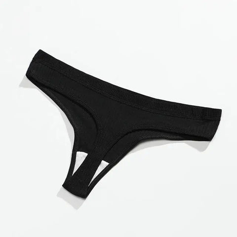 New Female Cotton Panties Low Thong Ooho