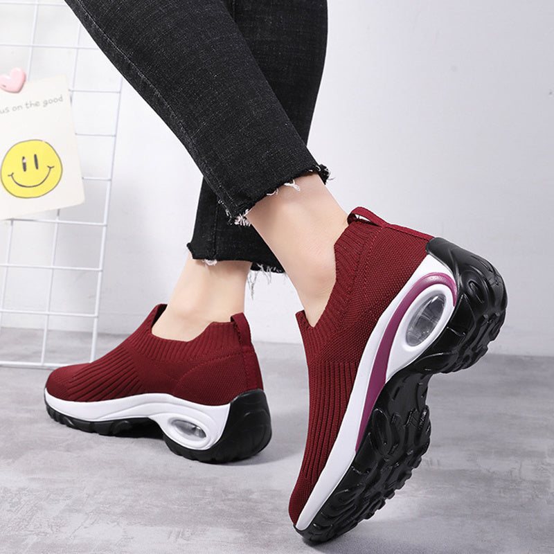 Sneakers Women Air Cushion Mesh Breathable Running Sports Shoes Ooho