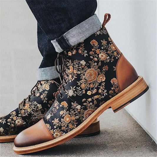 British style retro short boots men and women boots Ooho