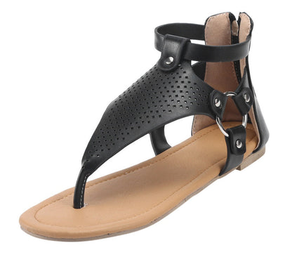 Thong lace ladies sandals openwork flat sandals Ooho