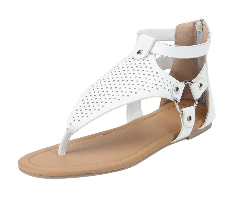 Thong lace ladies sandals openwork flat sandals Ooho