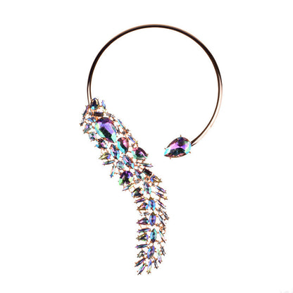 Colorful Rhinestones Chokers Necklaces Fashion Trend Crystals Necklaces Fine Jewelry Accessories for Women Ooho