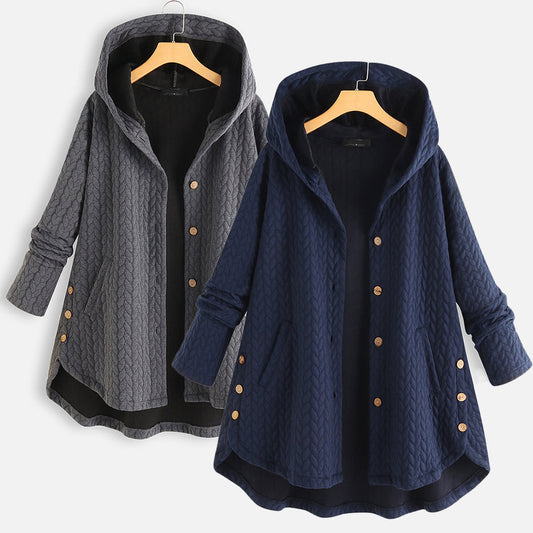 "Women’s Cotton Winter Jacket – Long Warm Parka for Cold Weather