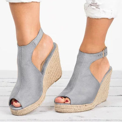 Fashion Women Platform Sandals Peep Toe Spartan Sandals Women Summer Wedges High Heel Shoes Ooho