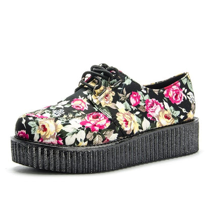 Fujin Brand Star Leather autumn Creepers loafers plus size 35-41 women Shoes ladies platform shoes Women Flats Female Ooho