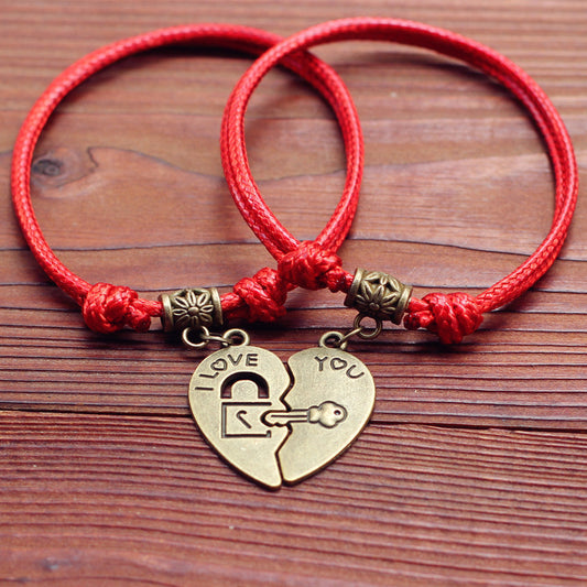Couple bracelets girlfriends bracelets simple couple accessories Ooho