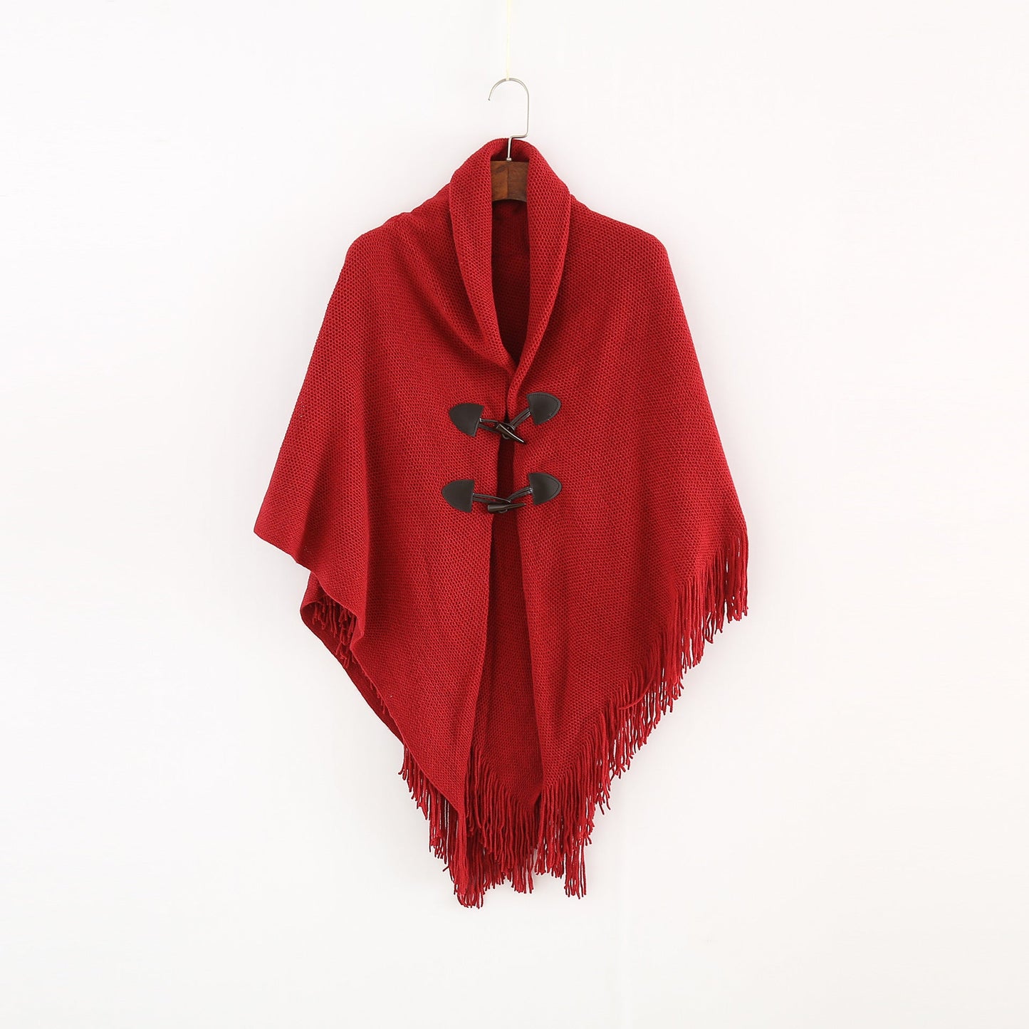 Winter Women's Loose Knitted Kimono Cardigan – Sleeveless Hooded Poncho Shawl Sweater Ooho