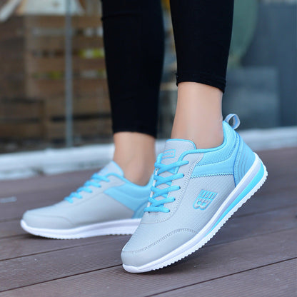 Leather student sneakers women Ooho