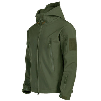 Soft Shell Jacket Men Windproof Hooded Jacket Ooho