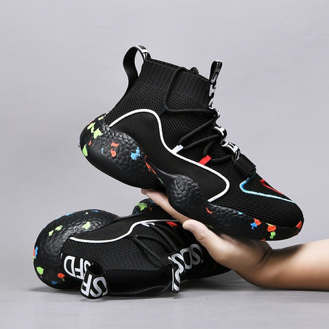 Men Sneakers Summer Fashion Running Shoes Breathable Men Vulcanize Shoes Flat Soft tennis Shoes Ooho