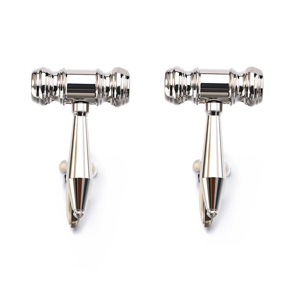Men's Shirt Cufflinks Stainless Steel Cufflinks Hammer Cufflinks Metal Cufflinks French Cufflinks Ooho