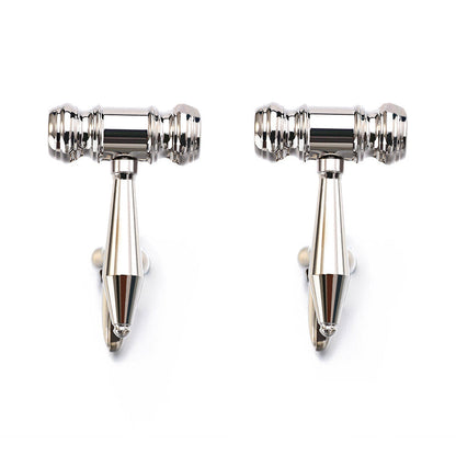 Men's Shirt Cufflinks Stainless Steel Cufflinks Hammer Cufflinks Metal Cufflinks French Cufflinks Ooho