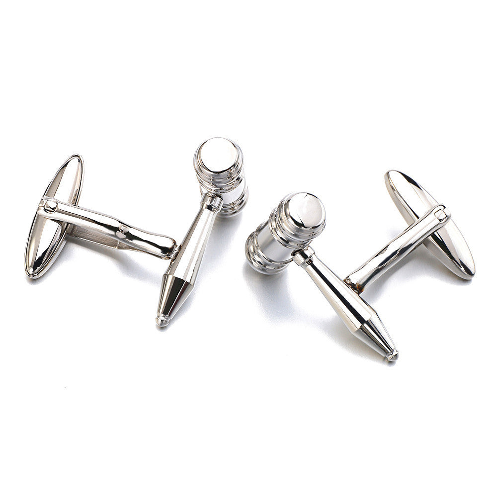 Men's Shirt Cufflinks Stainless Steel Cufflinks Hammer Cufflinks Metal Cufflinks French Cufflinks Ooho