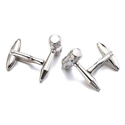 Men's Shirt Cufflinks Stainless Steel Cufflinks Hammer Cufflinks Metal Cufflinks French Cufflinks Ooho