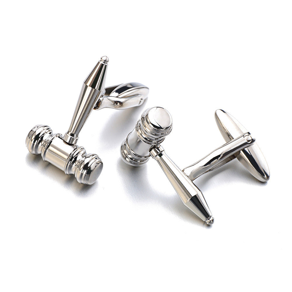 Men's Shirt Cufflinks Stainless Steel Cufflinks Hammer Cufflinks Metal Cufflinks French Cufflinks Ooho