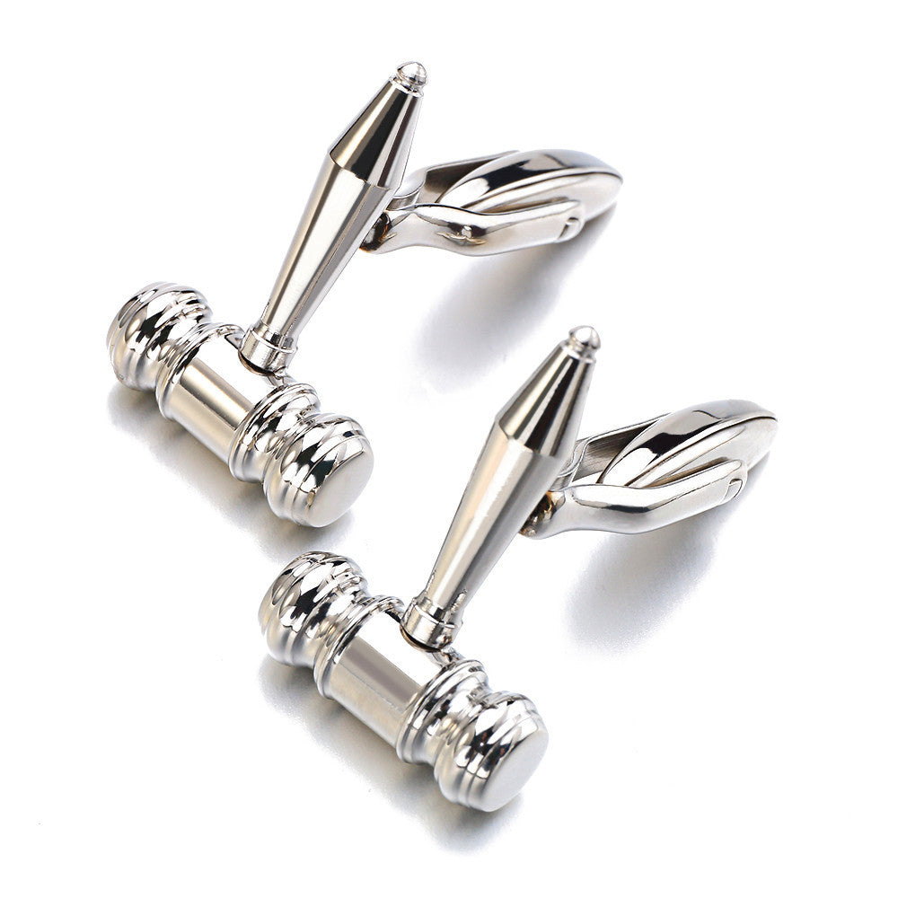 Men's Shirt Cufflinks Stainless Steel Cufflinks Hammer Cufflinks Metal Cufflinks French Cufflinks Ooho