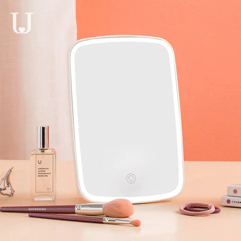 Intelligent Portable Desktop Ladies Makeup Light Adjustable Women Girls Rectangle Mirrors Ooho