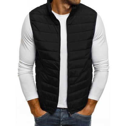 Men's Casual Fashion Simple Loose Cotton Vest Vest Men Ooho