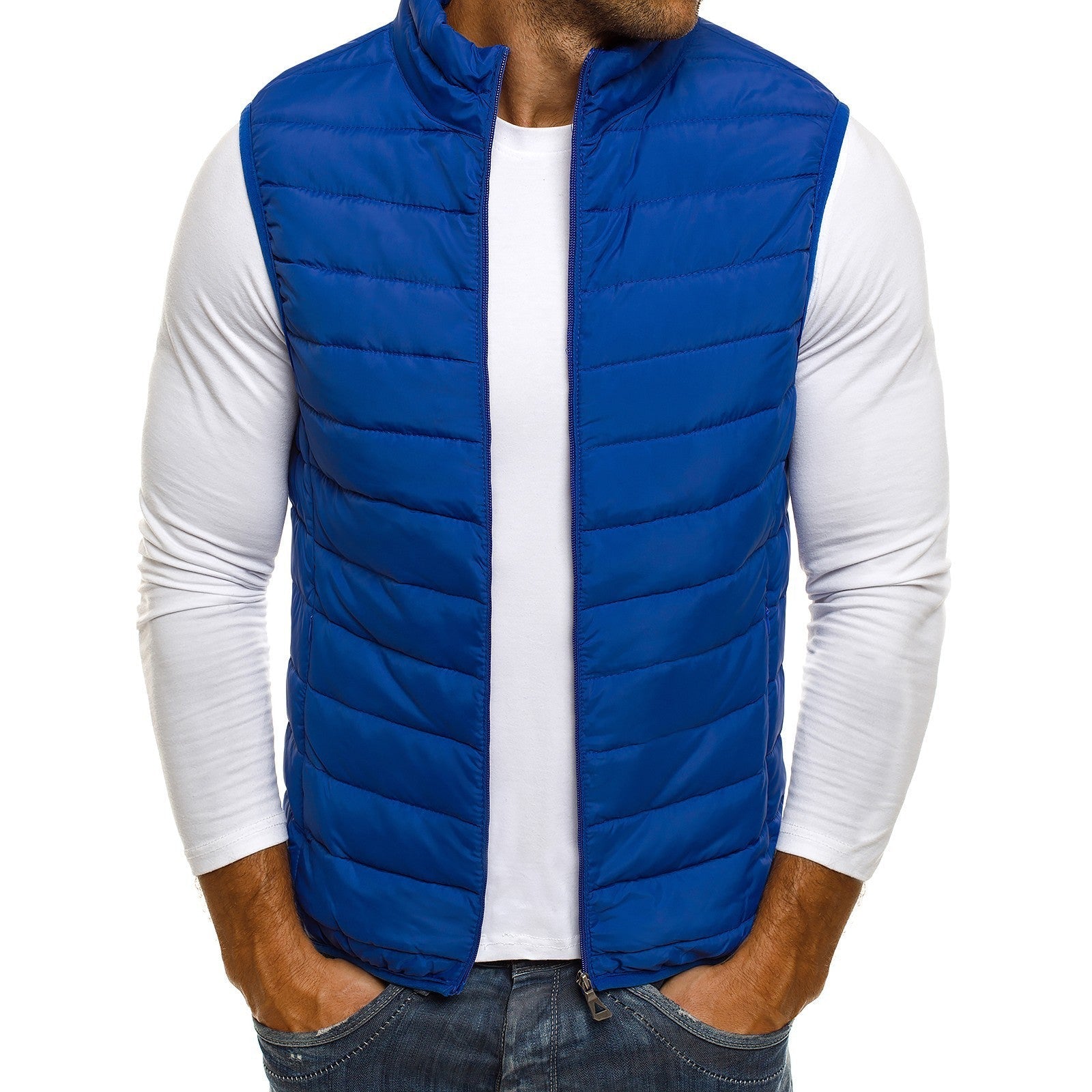 Men's Casual Fashion Simple Loose Cotton Vest Vest Men Ooho