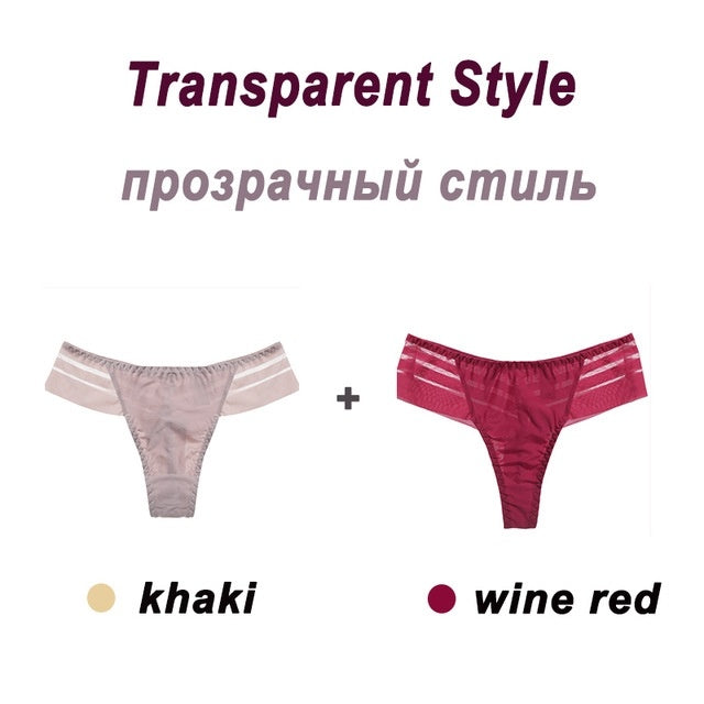 Underpants Seamless Thong Lady Ladies Lace Panties For Women Coffee Ooho