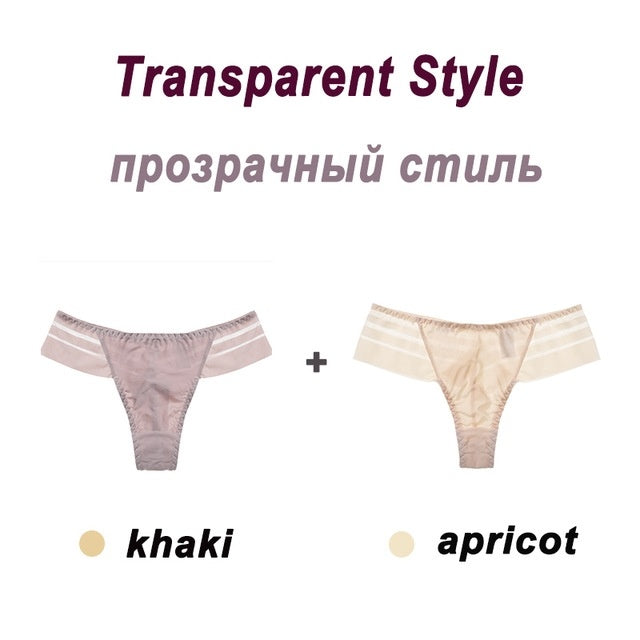 Underpants Seamless Thong Lady Ladies Lace Panties For Women Coffee Ooho