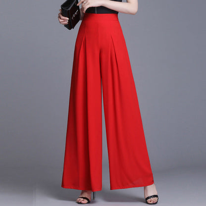 Women’s Loose Slim Culottes | Chiffon Wide-Leg Pants for Casual & Elegant Look Ooho