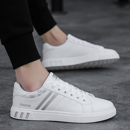 Fashionable Breathable Men's Low-Top Leather Sneakers Ooho