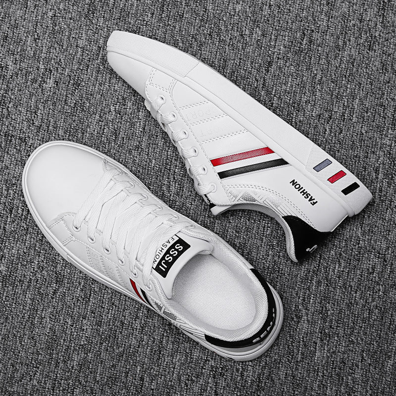 Fashionable Breathable Men's Low-Top Leather Sneakers Ooho