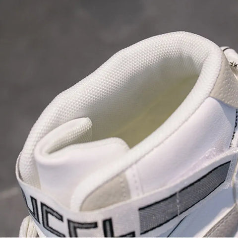 Fashion Ladies High Top Casual Sneakers Ooho