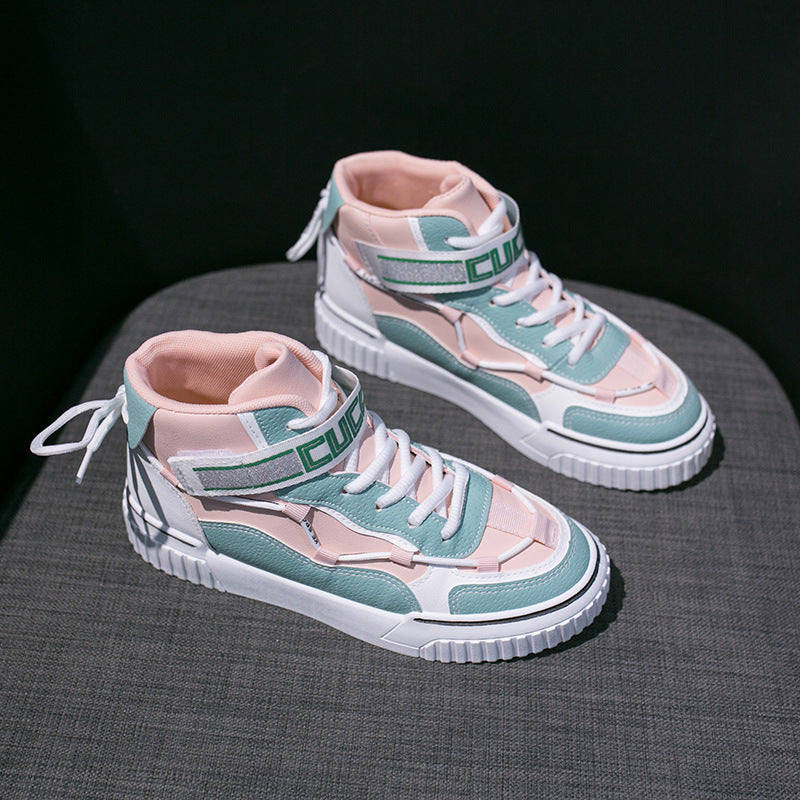 Fashion Ladies High Top Casual Sneakers Ooho