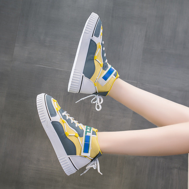 Fashion Ladies High Top Casual Sneakers Ooho