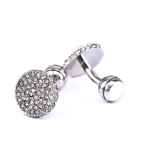 Men s Cufflinks Crystal Full Rhinestone Cufflinks Ooho