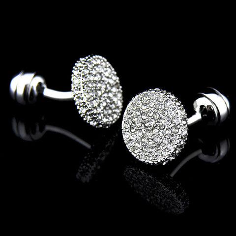 Men s Cufflinks Crystal Full Rhinestone Cufflinks Ooho