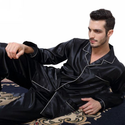 Mens Pajama Set Winter Sleepwear Men Homewear Warm Nightwear Ooho