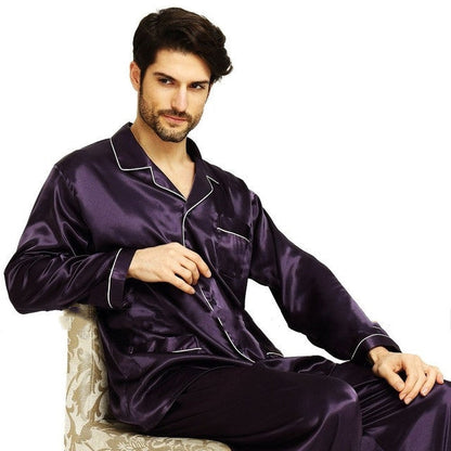 Mens Pajama Set Winter Sleepwear Men Homewear Warm Nightwear Ooho