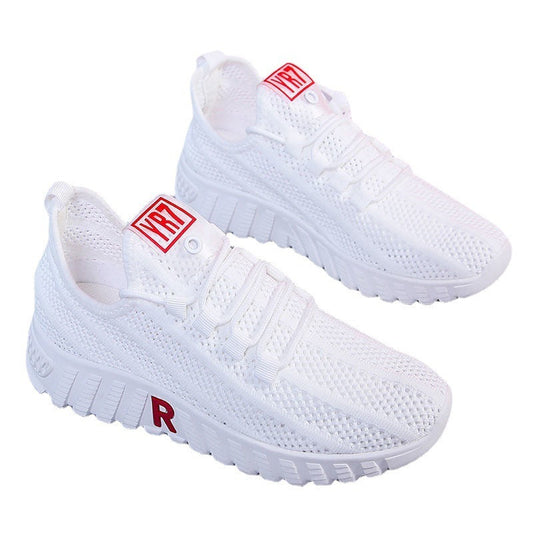 Women Tennis Shoes Bottom Sneakers Gym Female Sport Walking Breathable Mesh Women Sneakers Lightweight Sports Running Shoes Ooho
