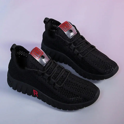Women Tennis Shoes Bottom Sneakers Gym Female Sport Walking Breathable Mesh Women Sneakers Lightweight Sports Running Shoes Ooho