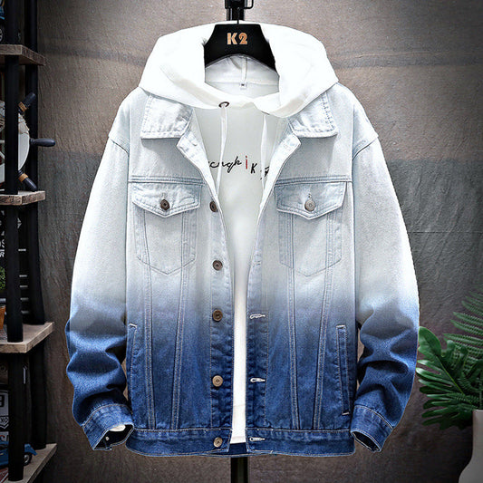 Men's Denim Jacket Loose Jacket Student Clothes Men Ooho
