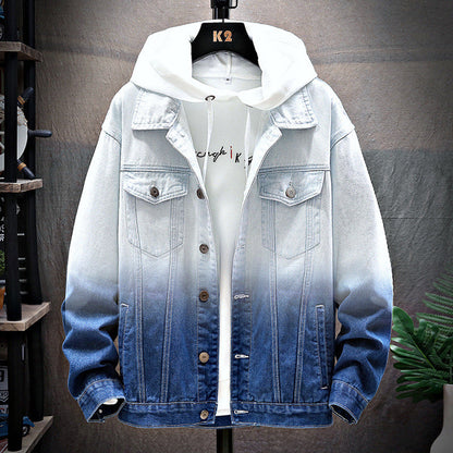 Men's Denim Jacket Loose Jacket Student Clothes Men Ooho