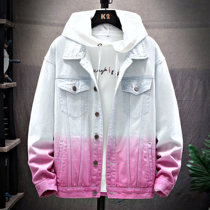 Men's Denim Jacket Loose Jacket Student Clothes Men Ooho