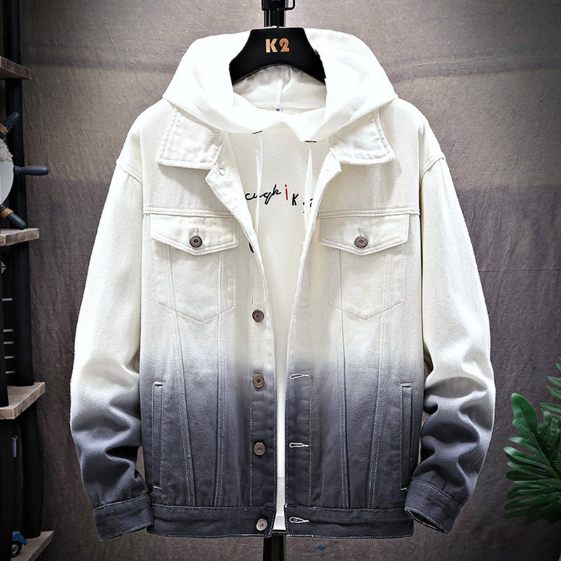 Men's Denim Jacket Loose Jacket Student Clothes Men Ooho