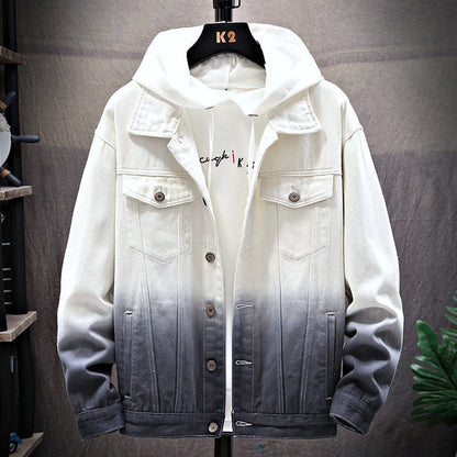 Men's Denim Jacket Loose Jacket Student Clothes Men Ooho